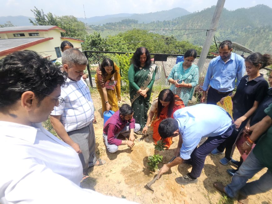 हरेला पर्व पर बागेश्वर डीआईईटी में वृक्षारोपण एवं नवाचारी गतिविधियों का आयोजन