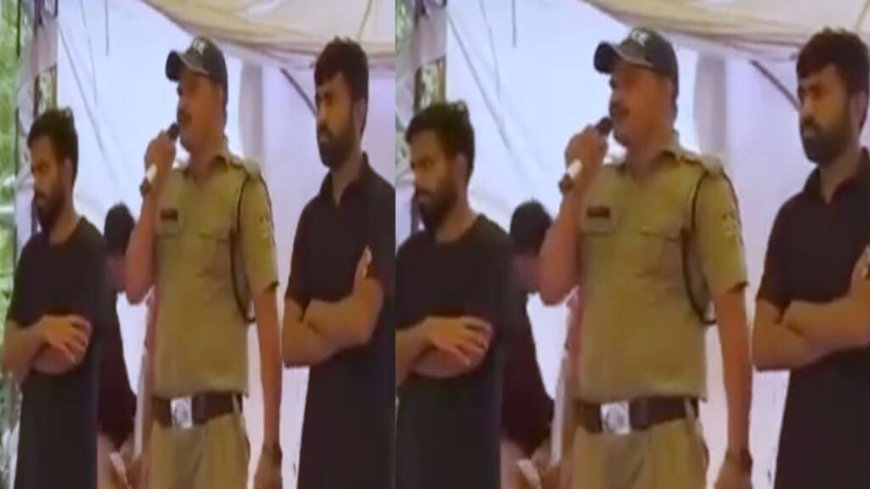 जंतर-मंतर पर विवाद: निलंबित सिपाही की पुलिस वर्दी में छात्रों के सामने बयानबाजी