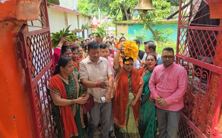 समरसता संकल्प कलश यात्रा: वाराणसी की पवित्र मिट्टी बागेश्वर में हुई स्वागत