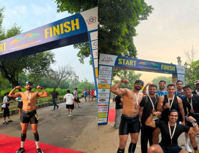 द्वारका मॉनसून रेन रन: हल्द्वानी के धावक वैभव ने जीता स्वर्ण पदक