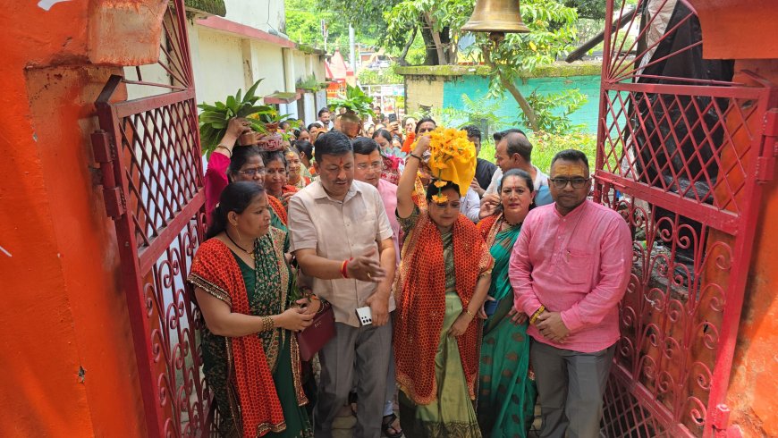 समरसता संकल्प कलश यात्रा: वाराणसी की पवित्र मिट्टी बागेश्वर में हुई स्वागत